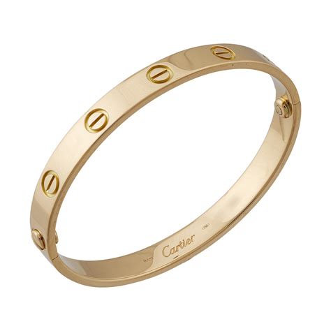 cartier yellow gold bracelet.